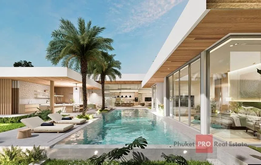Luxusvilla mit 4 Schlafzimmern und 6 Bädern in Nai Harn Baan Bua