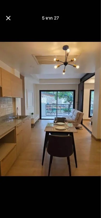 Квартира с 1 спальней у бассейна в Surin Gate Condominium, Банг Тао
