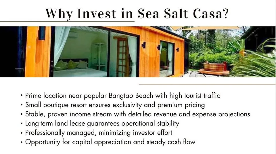 Sea Salt Casa - Отличная инвестиция в Банг Тао