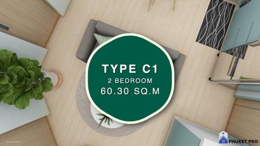 Serene Condo - Two bedroom apartment Type C1 - Layan - Phuket