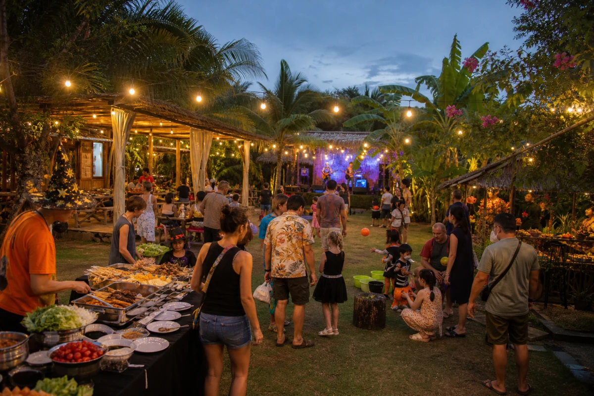Phuket families get a Halloween fundraiser night at Niran Farm