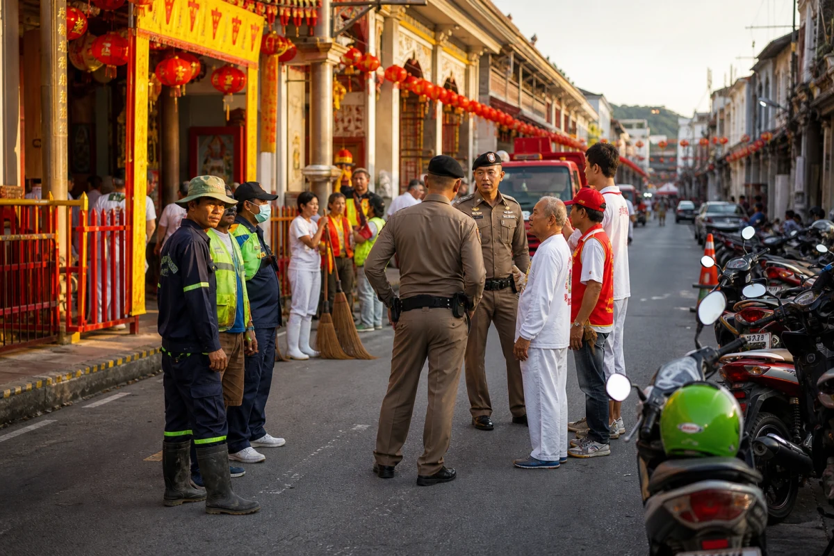 Phuket starts preparing roads, services and shrines for Vegetarian Festival